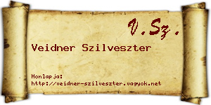Veidner Szilveszter névjegykártya
